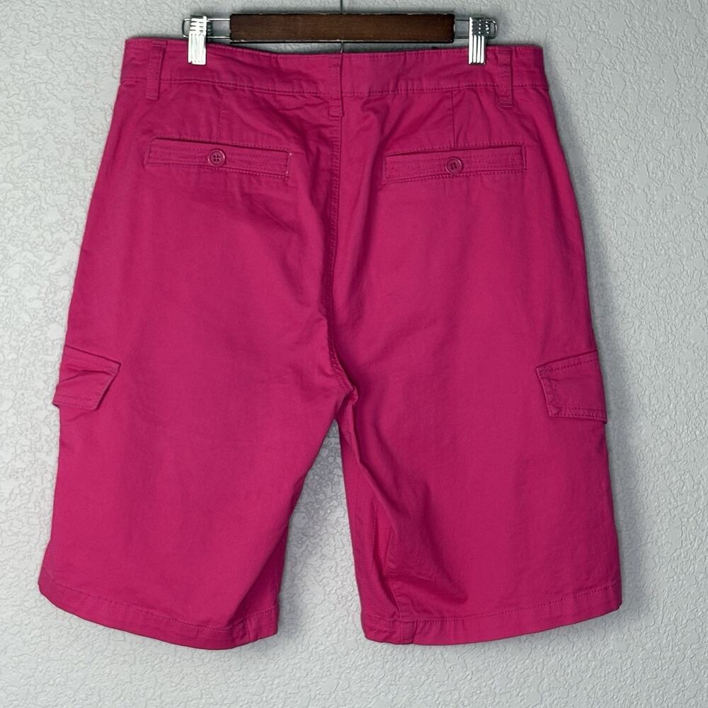 Born Fly Men’s Cargo Shorts Hot Pink Size 34 - Picture 2 of 3